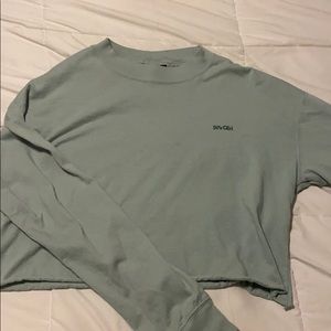 90s girl crop sweatshirt